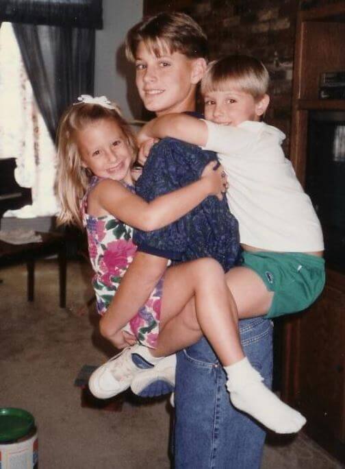 Mackenzie Ackles with her siblings Jensen Ackles and Jensen Ross Ackles.